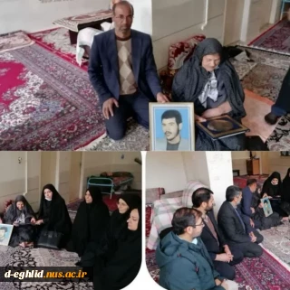 به مناسبت گرامیداشت هفته بسیج تجلیل و دیدار با خانواده معظم شهید محمد رضا خدامی با حضور کارکنان