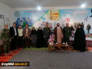دیدار دانشگاهیان با امام جمعه محترم شهرستان و فرمانده سپاه پاسداران انقلاب اسلامی اقلید به مناسبت هفته دفاع مقدس